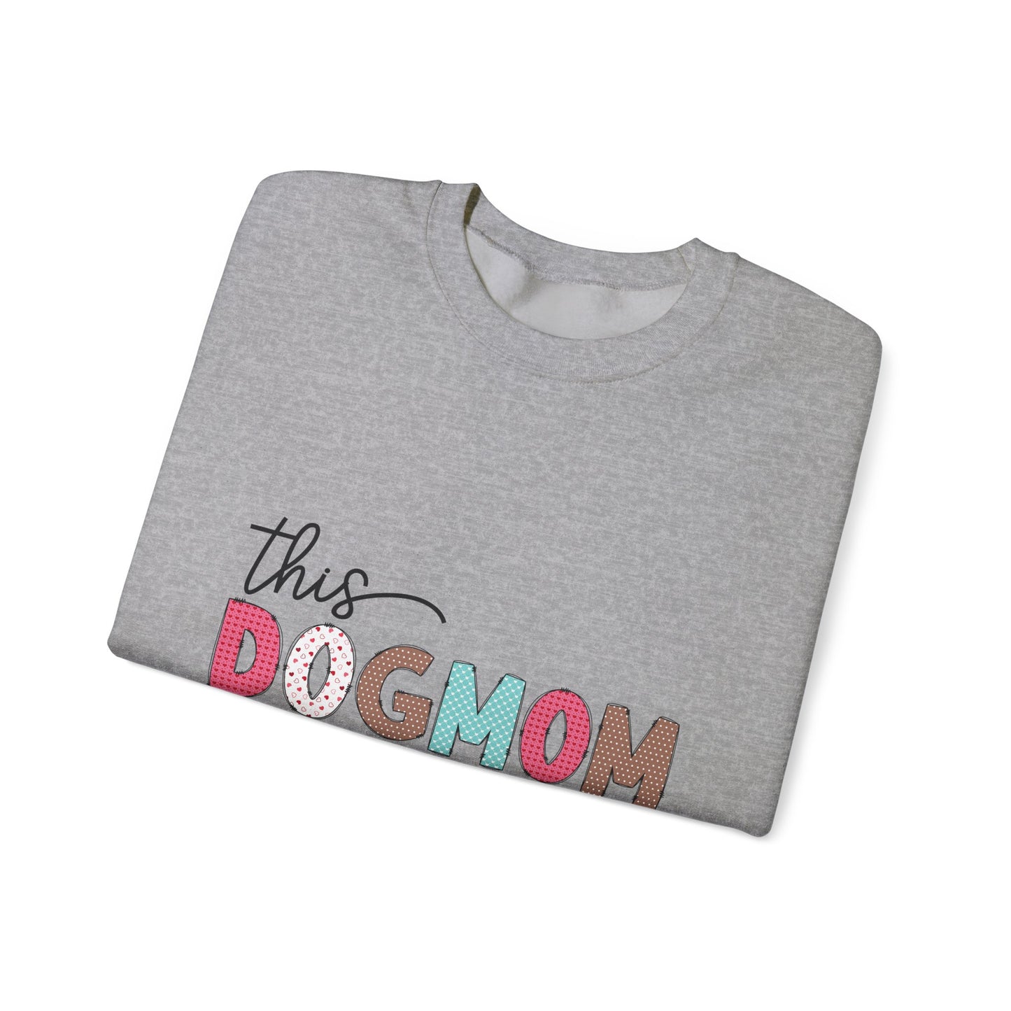 Dog Mom Sweatshirt - Cozy Crewneck for Pet Lovers, Gift for Dog Moms