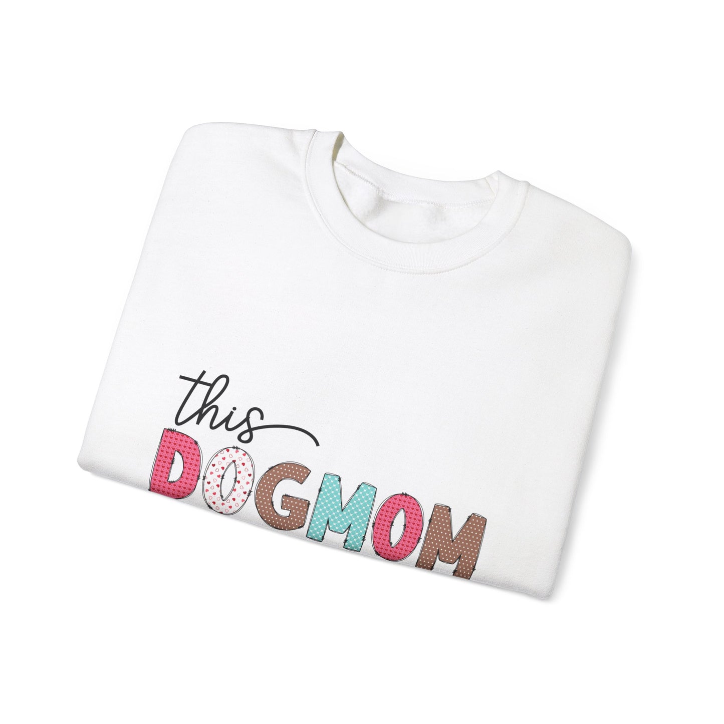 Dog Mom Sweatshirt - Cozy Crewneck for Pet Lovers, Gift for Dog Moms