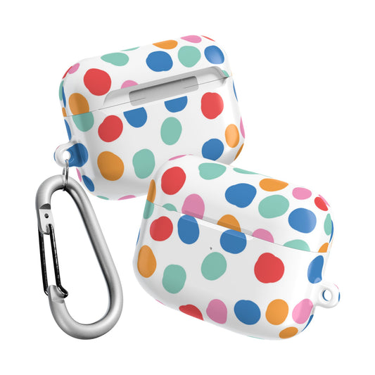 Colorful Polka Dot AirPod Case, Cute Tech Accessories, Gift for Music Lovers, Fun & Stylish AirPods Cover