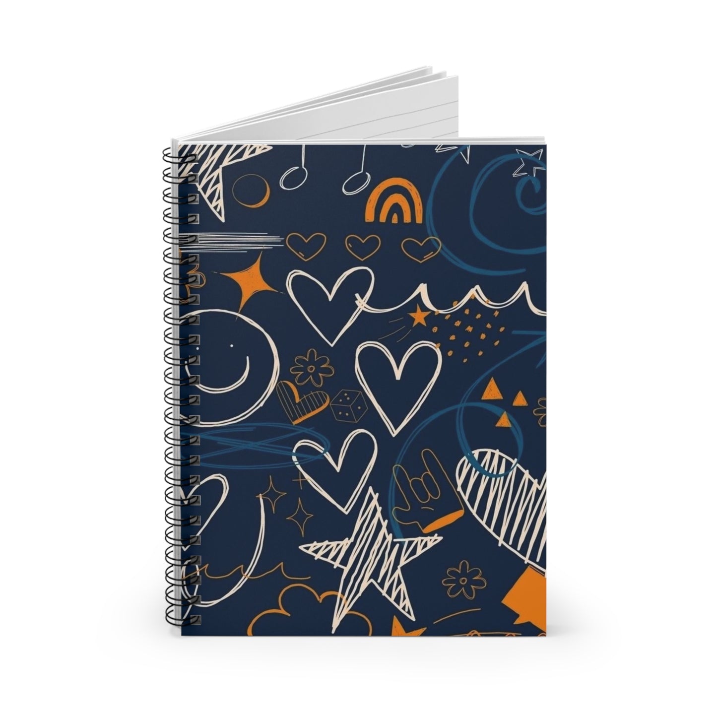 Colorful Spiral Notebook - Ruled Line, Vibrant Journal, Ideal for Students