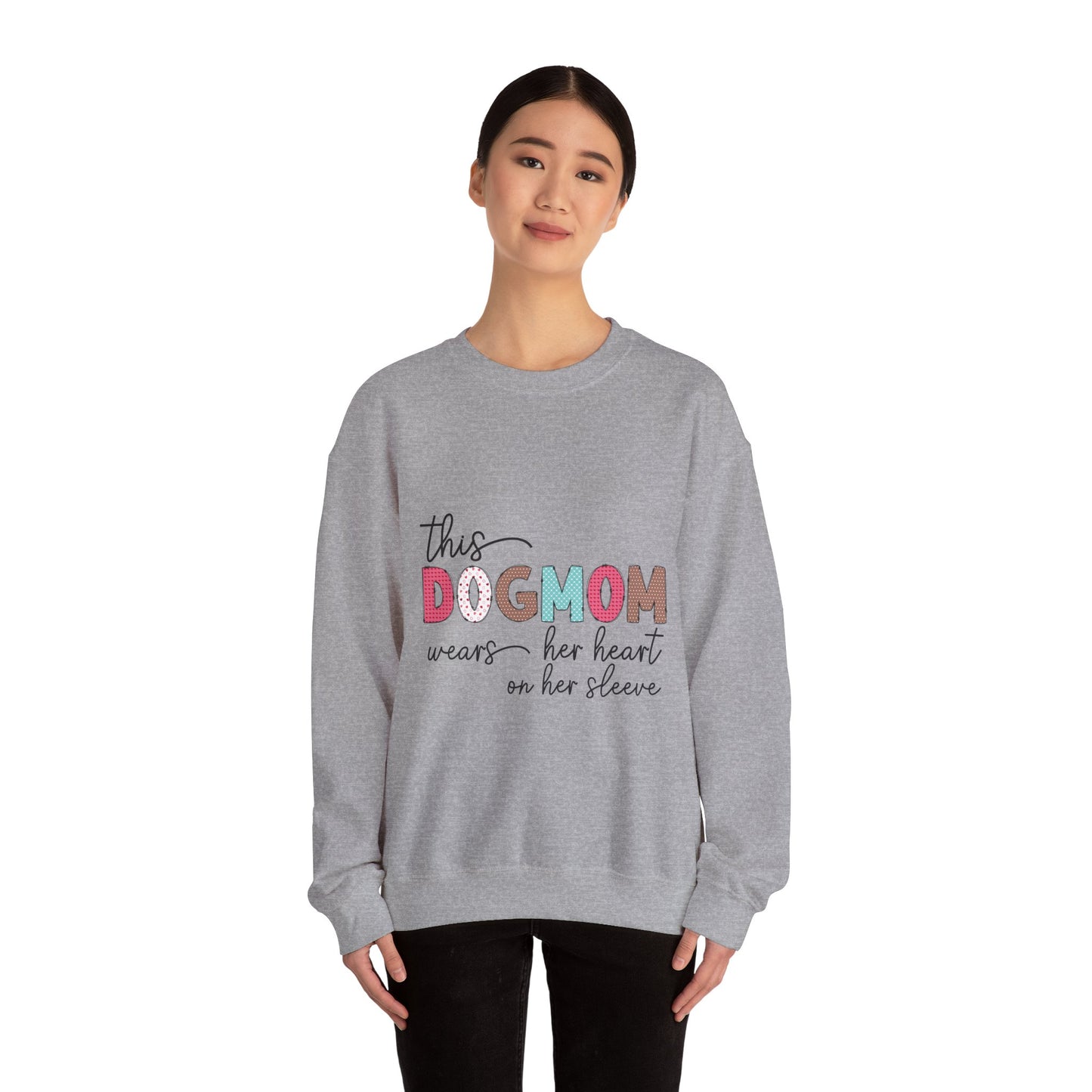 Dog Mom Sweatshirt - Cozy Crewneck for Pet Lovers, Gift for Dog Moms