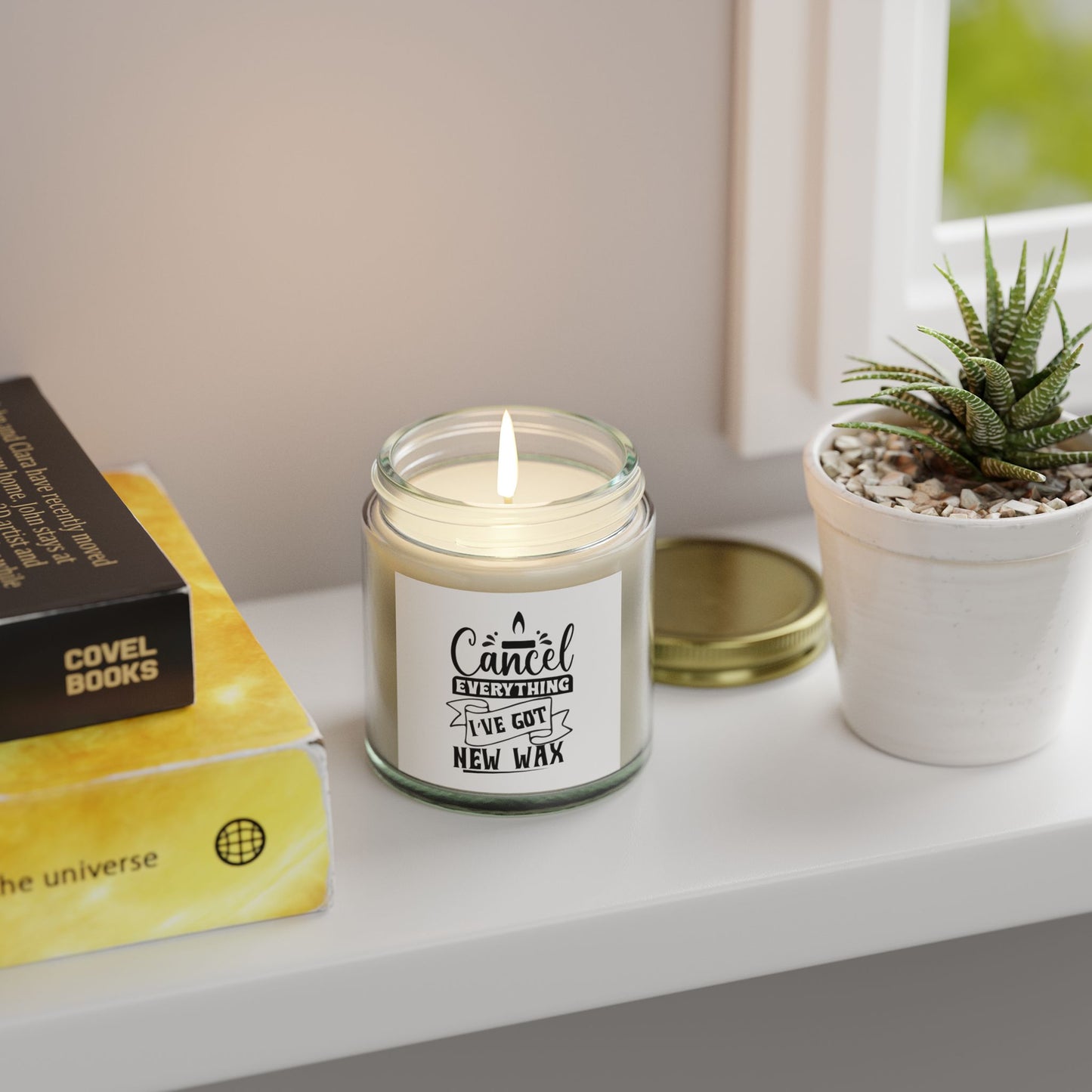 Coconut Apricot Scented Candle - Relaxing Fragrance