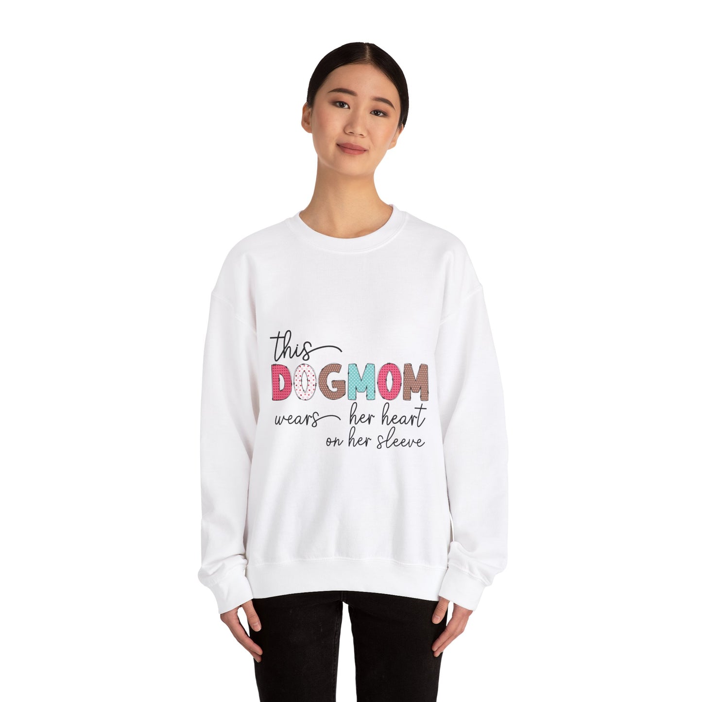 Dog Mom Sweatshirt - Cozy Crewneck for Pet Lovers, Gift for Dog Moms