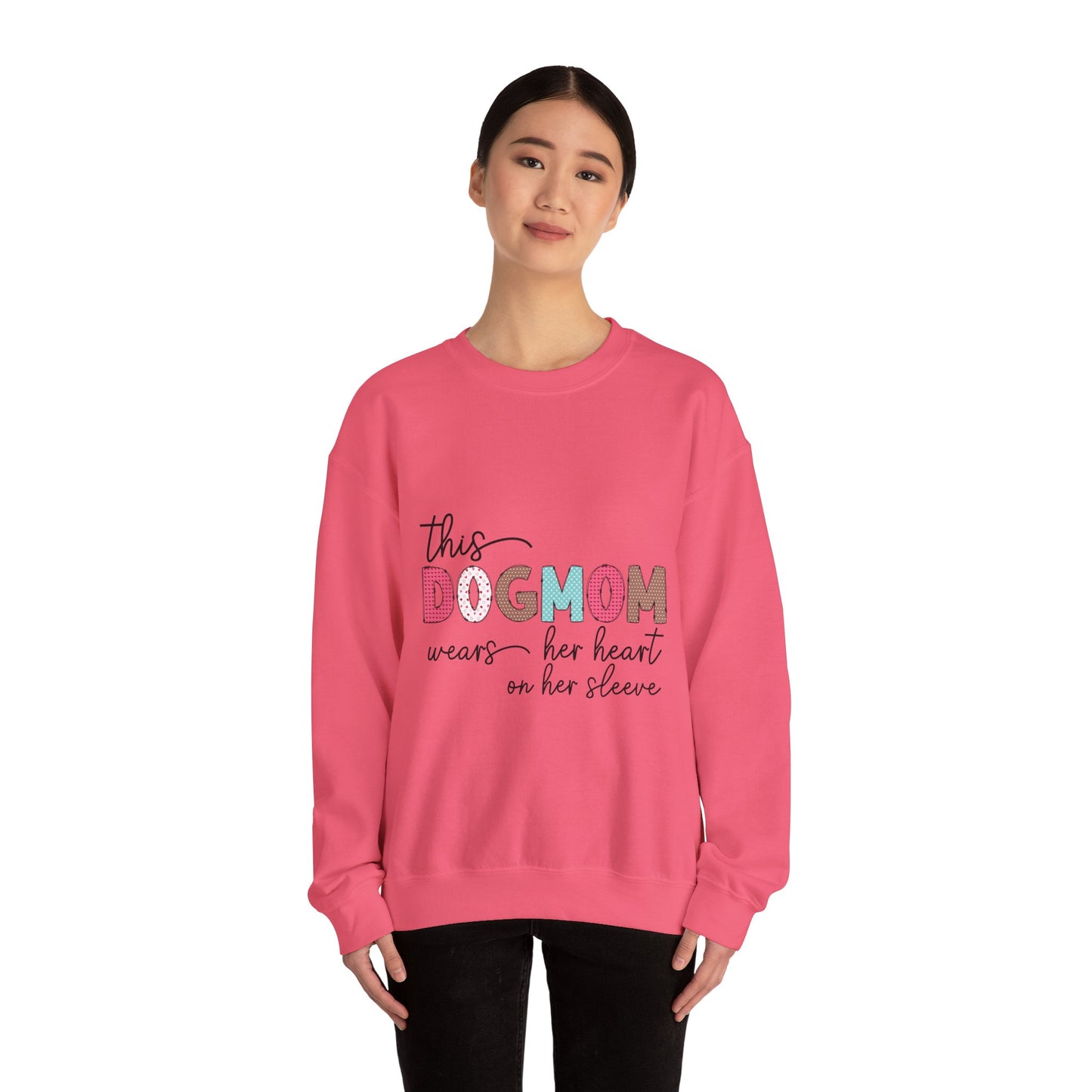 Dog Mom Sweatshirt - Cozy Crewneck for Pet Lovers, Gift for Dog Moms