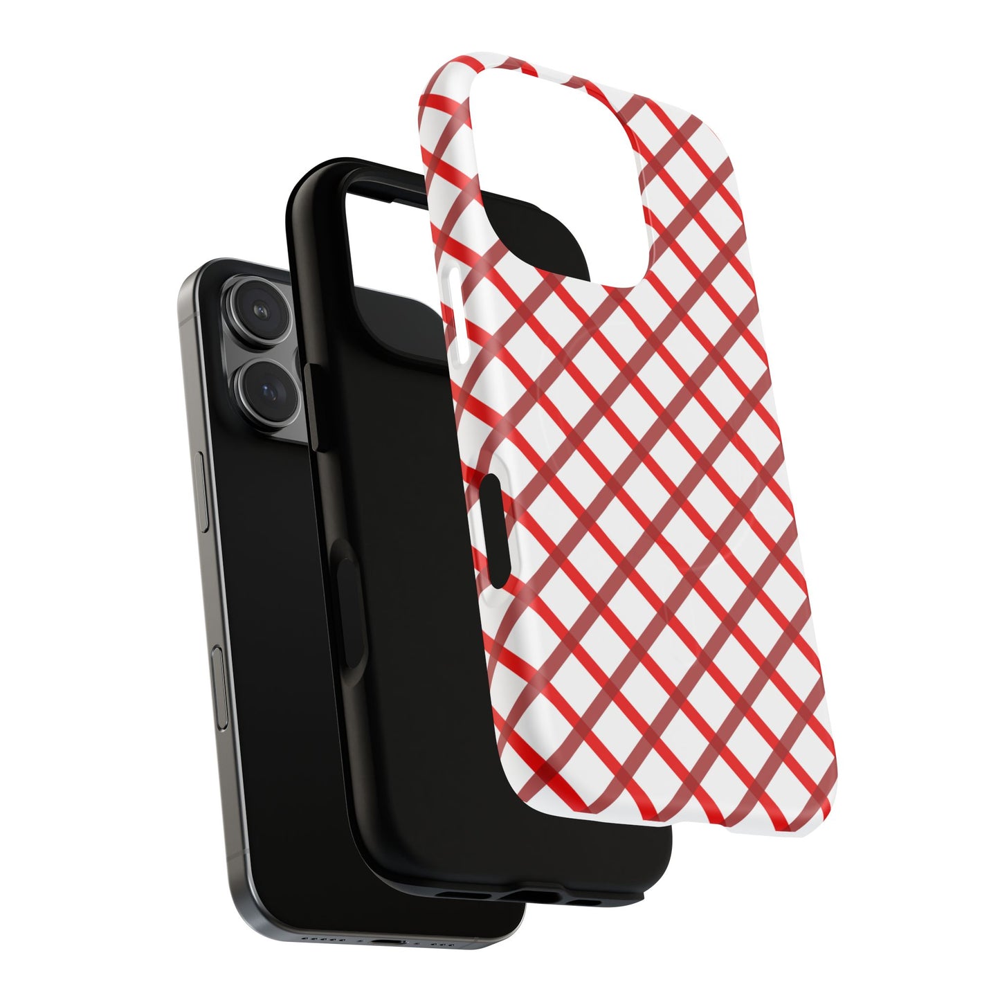 Stylish Magnetic Phone Cases | Trendy Red Pattern